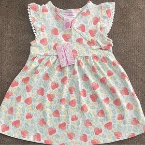 NWT Girl’s Tommy Bahama Strawberry & Floral Print Sleeveless Dress Size 24M